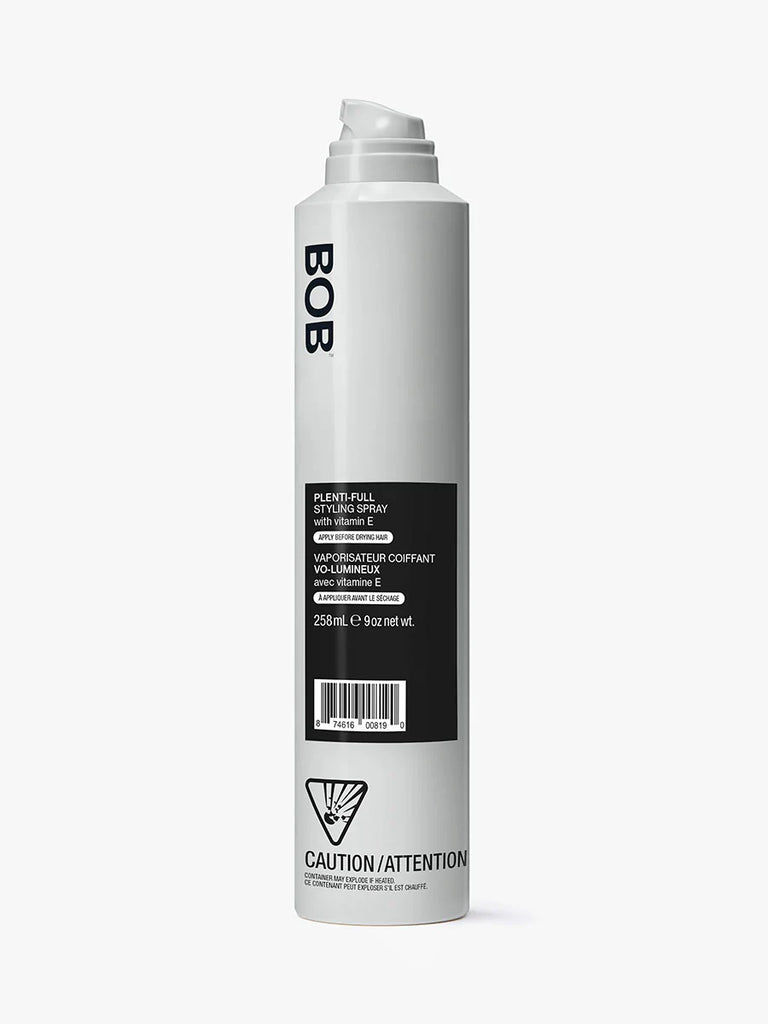 Back of Bottle | Plenti-Full Styling Spray